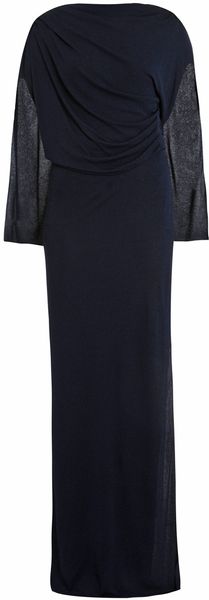 Osman Yousefzada Jersey Draped Full Length Dress - Lyst