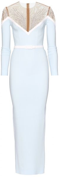Alessandra Rich Floor-Length Gown with Embellishment - Lyst