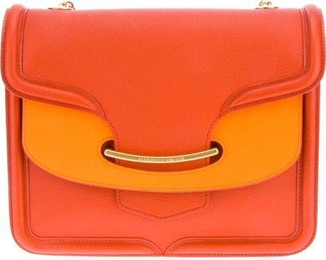 alexander mcqueen orange bag