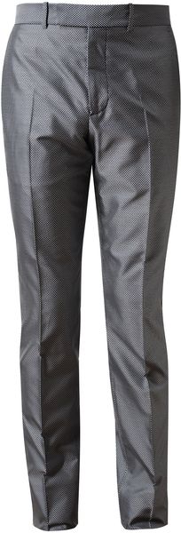 Alexander McQueen Silk Blend Jacquard Trousers - Lyst
