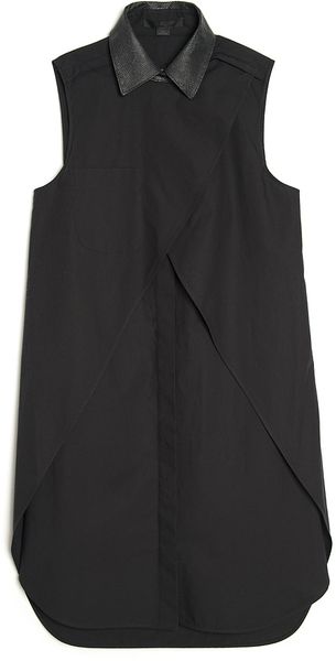 Alexander Wang Sleeveless Shirt Dress - Lyst