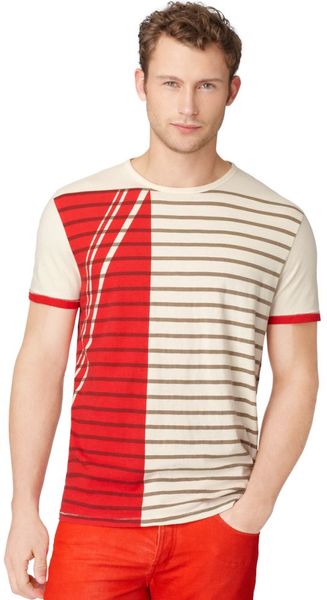 Calvin Klein Jeans Contrast Stripe Short Sleeve T-Shirt - Lyst
