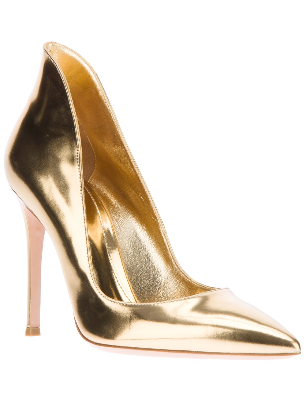 gianvito rossi gold plexi