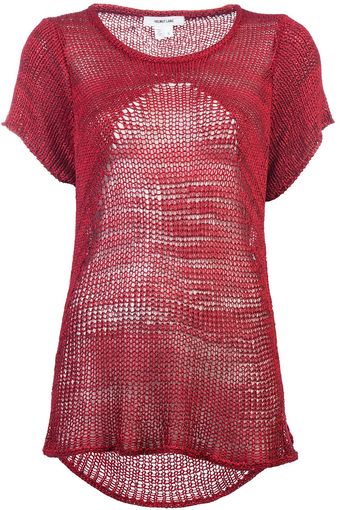Helmut Lang Marled Crew Sweater - Lyst
