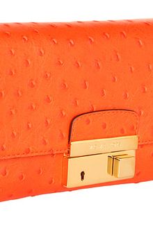 Michael Kors Gia Clutch with Lock - Lyst