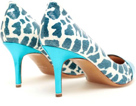 Nicholas Kirkwood Python and Patent Leather Pumps in Blue - Lyst