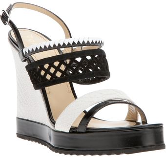 Pollini Wedge Sandal - Lyst