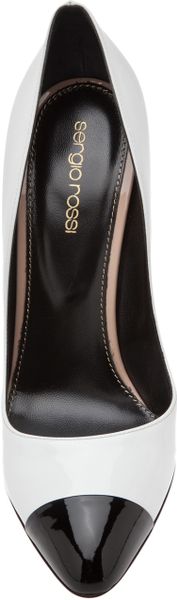 sergio rossi white pump