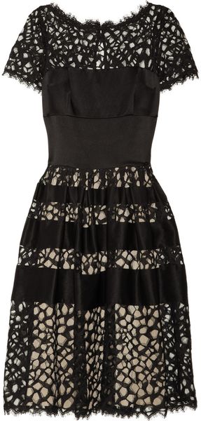Temperley London Silkblend Satin and Lace Dress - Lyst