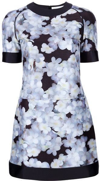 Victoria Beckham Floral Dress - Lyst