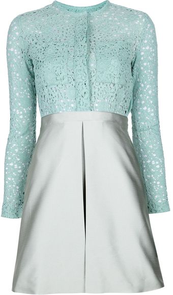 Victoria Beckham Crochet Blouse Dress - Lyst