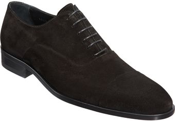 Barneys New York Suede Cap Toe Balmoral - Lyst