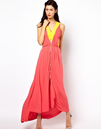 Sophia Kokosalaki Full Length Dress with Centre Front Detail - Lyst