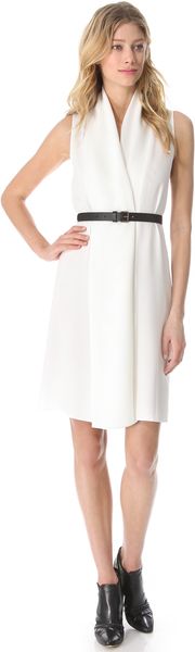 Derek Lam Draped Sleeveless Dress - Lyst