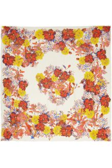 Erdem Bergen Flower Printed Modal and Cashmereblend Scarf - Lyst