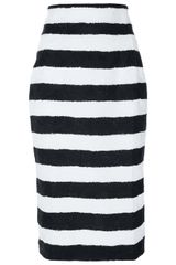 Dolce & Gabbana Striped Pencil Skirt
