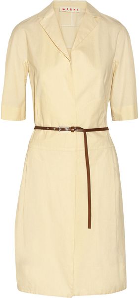 Marni Belted Cotton Coat - Lyst