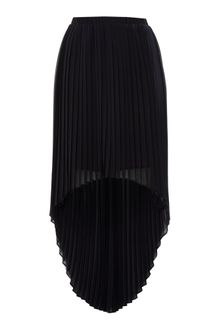 Michael by Michael Kors Pleated Striped High Low Skirt - Lyst