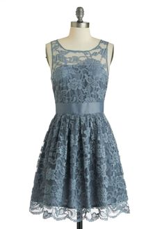 ModCloth When The Night Comes Dress in Smoke - Lyst