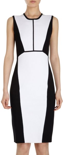 Narciso Rodriguez Bicolor Dress - Lyst