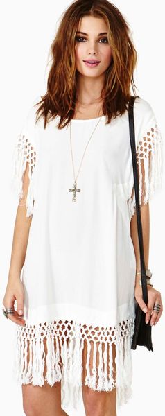Nasty Gal Wanderlust Fringe Dress - Lyst
