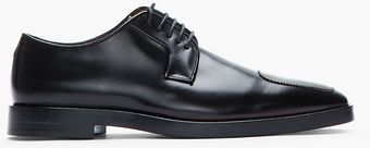 Raf Simons Leather Holographic Detailed Very Sharp Derbys - Lyst
