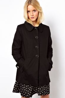 ASOS Collection Asos Aline Button Coat - Lyst