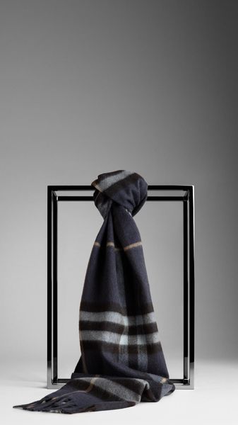 Burberry Check Cashmere Scarf - Lyst