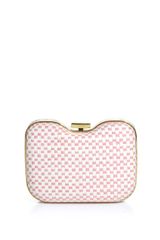 Fendi Giano Straw and Leather Clutch