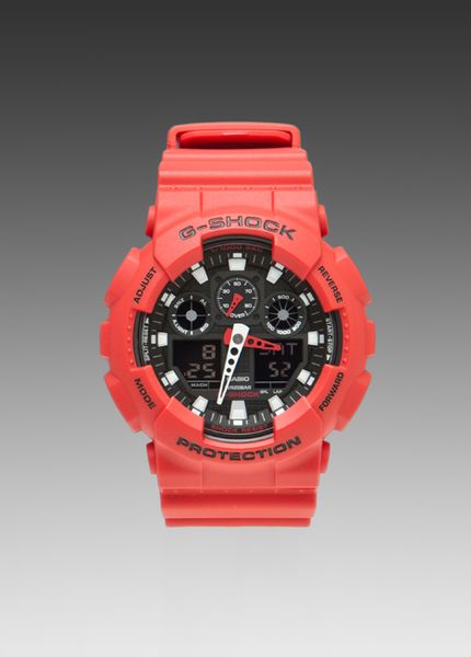 g shock in red colour