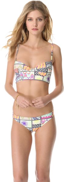 Mara Hoffman Quilts Bikini Top - Lyst