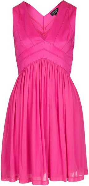 Topshop Bandage V Neck Skater Dress - Lyst