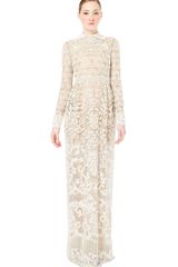 Valentino Antique Embroidered Gown with Yoke