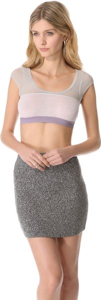 VPL Rib Cropper Top - Lyst