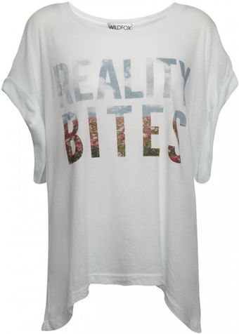 Wildfox Wildfox Reality Bites Tee Chill Pill - Lyst