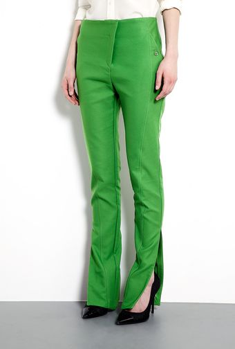 Acne Lila H Tech Buckle Slim Trousers - Lyst