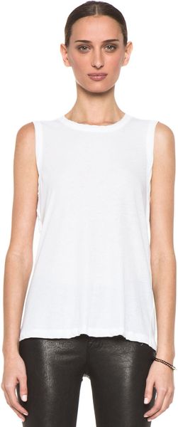 A.L.C. Harper Twist Back Top in White - Lyst