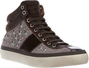 Jimmy Choo Studded Trainer - Lyst