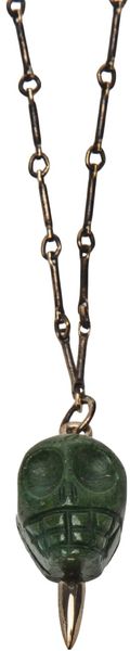 Pamela Love Mini Skull Pendant - Lyst