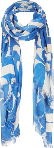 Topshop Abstract Letter Scarf - Lyst