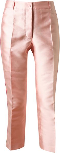 Tzipporah Cropped Silk Tuxedo Trousers - Lyst