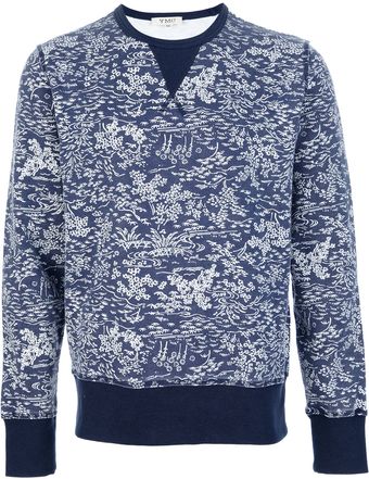 YMC Garden Print Sweatshirt - Lyst