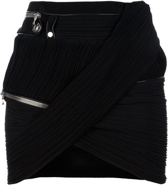 Anthony Vaccarello Zipped Skirt - Lyst