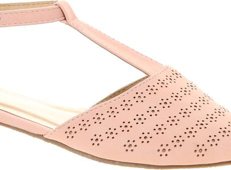 asos pink flats