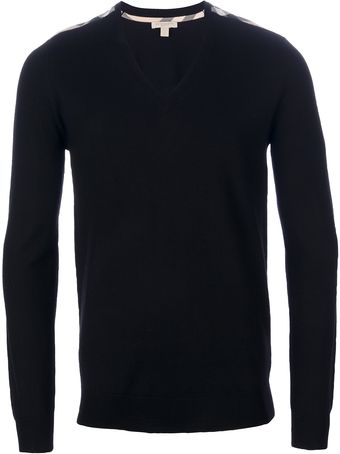 Burberry Brit V Neck Sweater - Lyst