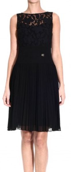Class Roberto Cavalli Sleeveless Pleated Bottom - Lyst
