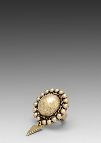 Vanessa Mooney Vanessa Mooney Flower Of Life Ring in Brass - Lyst