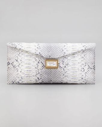 Kara Ross Super Stretch Prunella Python Clutch Bag - Lyst