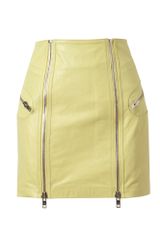 McQ by Alexander McQueen Zipped Leather Miniskirt