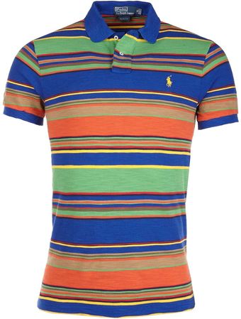 Ralph Lauren Striped Polo T-Shirt  - Lyst